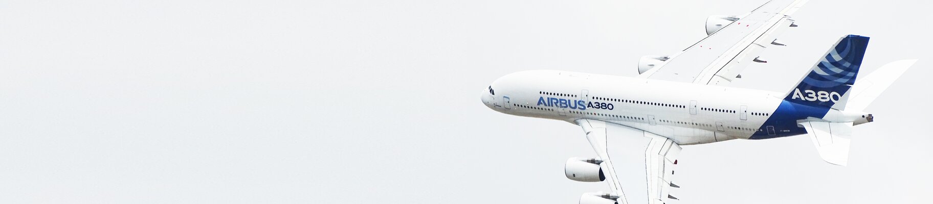 Airbus A380 Flugzeug.